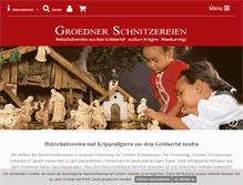 Tablet Screenshot of groedner-schnitzereien.de
